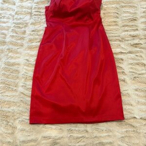 Eliza J Strapless Red Dress